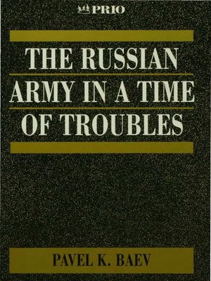 cover image of The Russian Army in a Time of Troubles